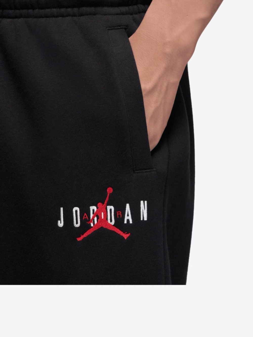 Jordan Brooklyn Oversize Stretch Sweat Pants Mens Size L NWT Black New - Picture 4 of 6